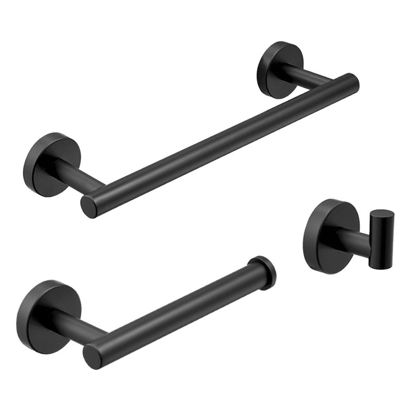 Cross-border bathroom towel rack suit 304 stainless steel bathroom suit towel rack towel bar towel rack clothes hook