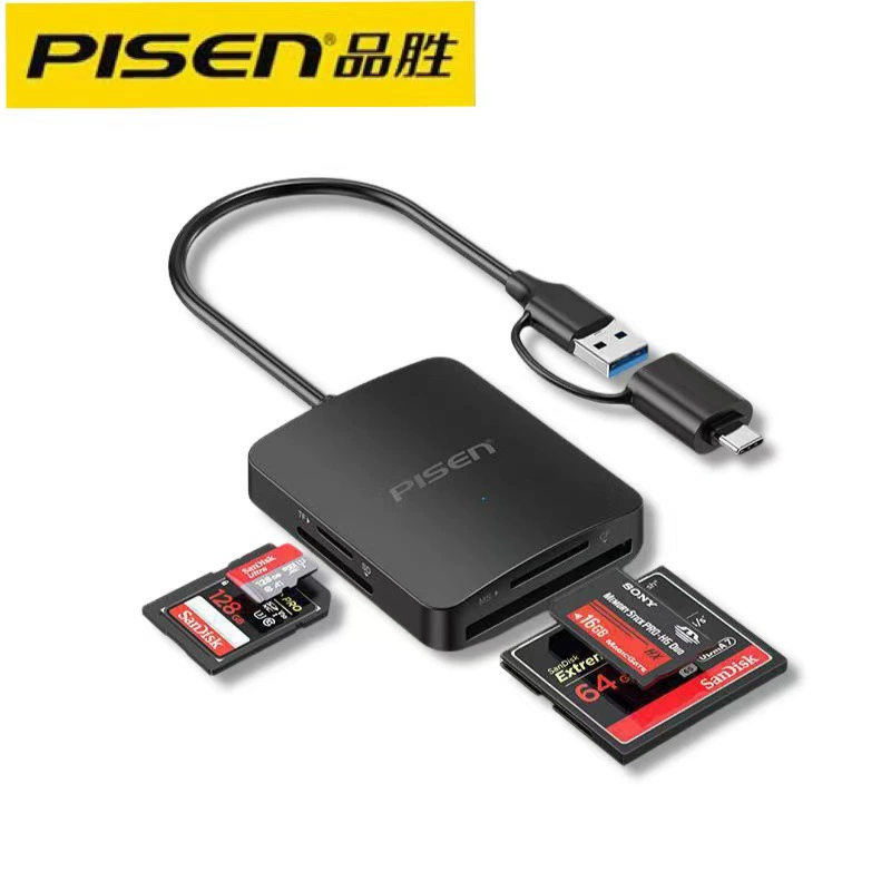 Hot-selling product wins multi-function SD card tfMScf high-speed otg Android TypeC mobile phone computer four-in-one card reader