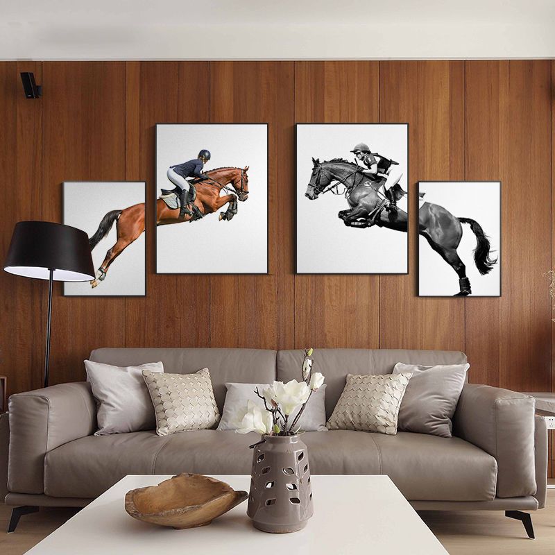 Living room Sofa riding decorative painting corridor staircase…