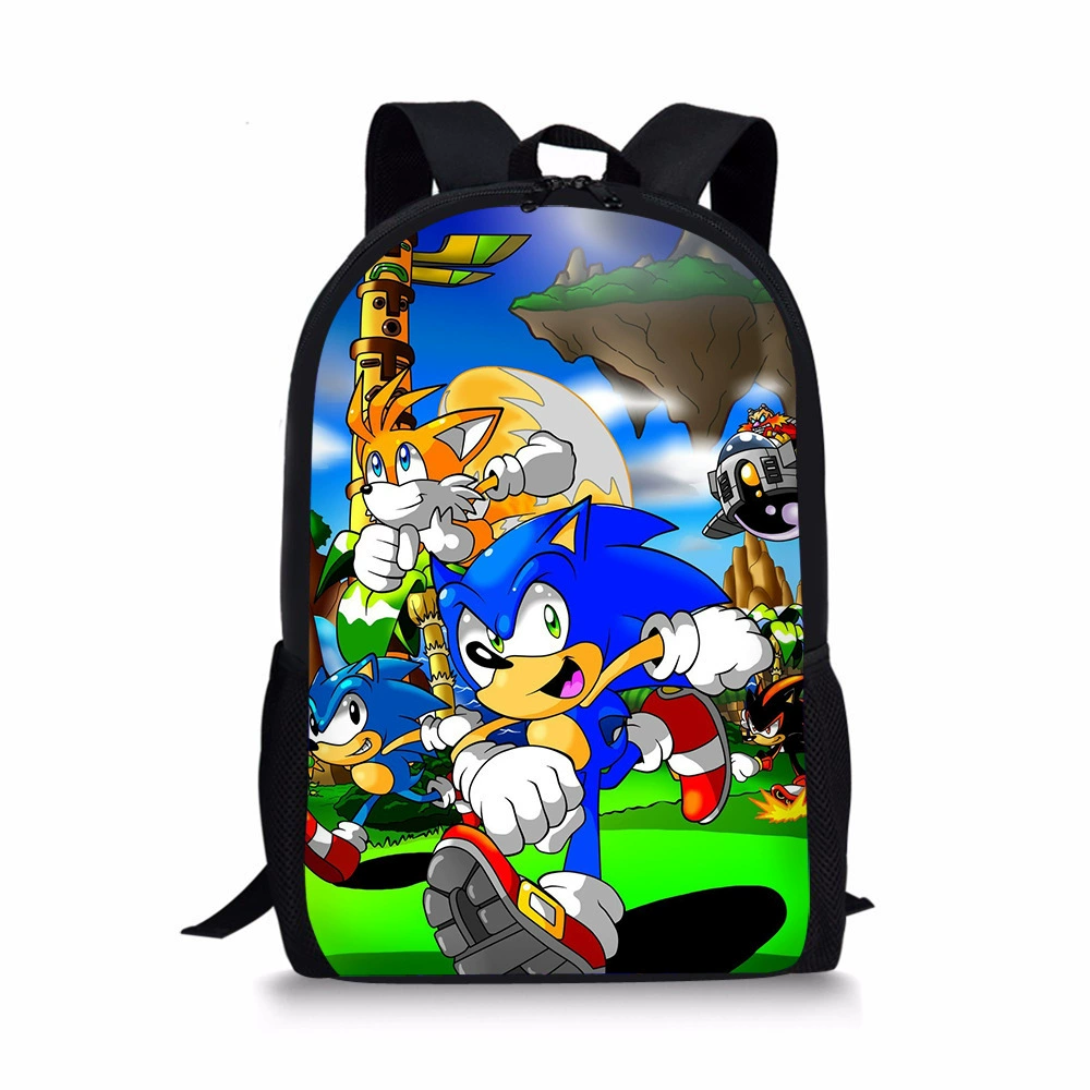 Школьный рюкзак Ник заказ Sony Sonic Sonic Sonic на одну штуку ученический рюкзак для книги с принтом