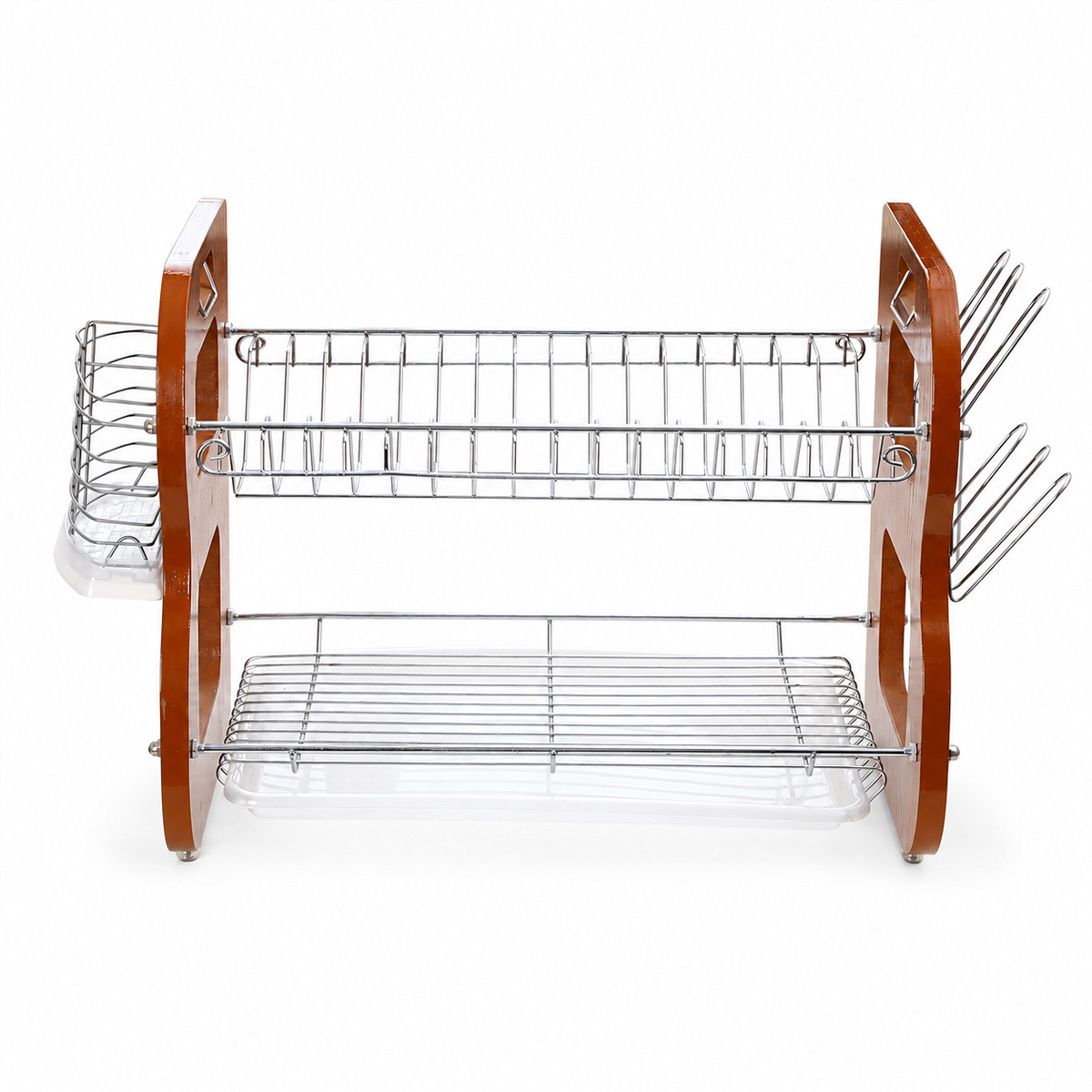 Escurridor de Platos de Madera Modelo B Multifuncional para Cocina image 6