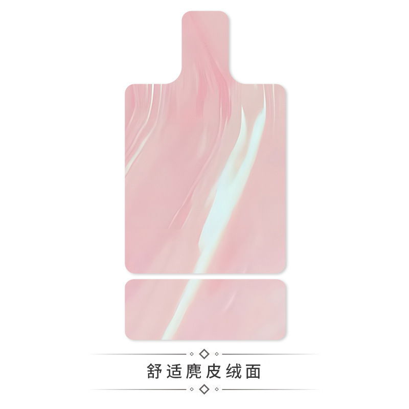 跨境麂皮绒lulu撞色普拉提核心床垫橡胶瑜伽垫吸汗器械印花专用垫|undefined