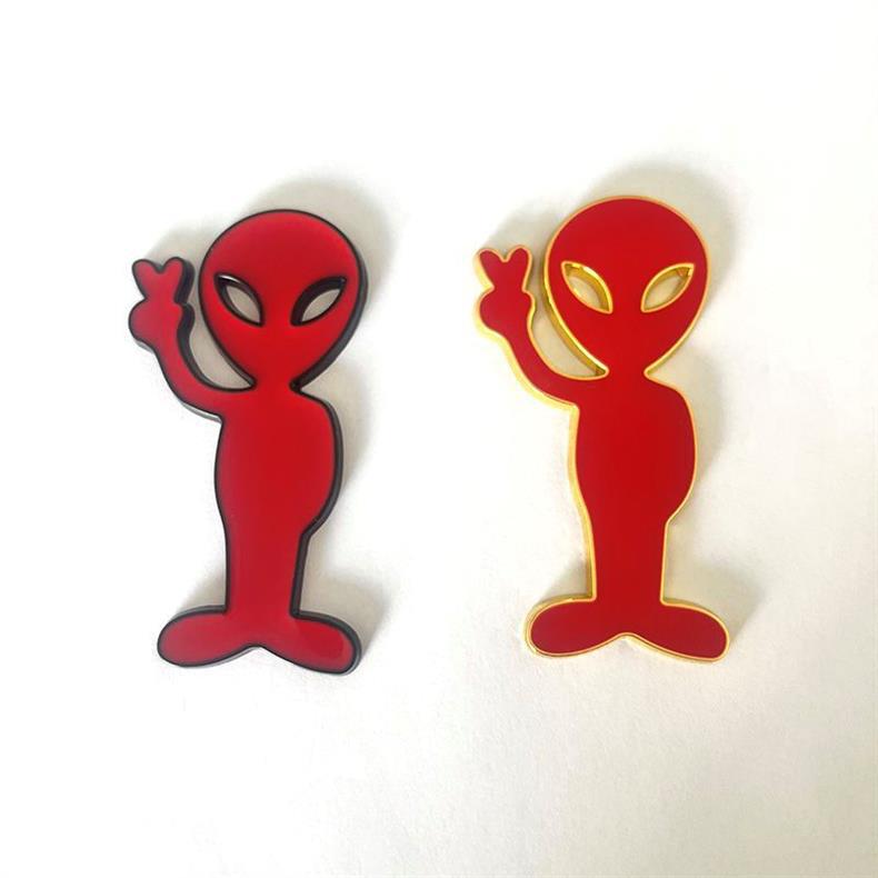 Creative Metal Car Sticker - Domineering Alien Car Emblem - Personalized Modified Alien Car Body Sticker