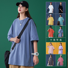 2023 夏季新款 中性風大碼純色圓領10色短袖T恤工廠直發一件代發