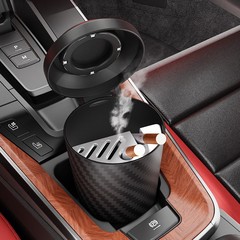 工場卸売多機能車用灰皿蓋付き、シリンダー難燃性車用灰皿、車と家庭用の両用灰皿