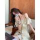 Korean Fashion Suit for Women Summer 2025 New One-Shoulder Ruffled Shirt High-Waisted Elastic Shorts Two-Piece Set