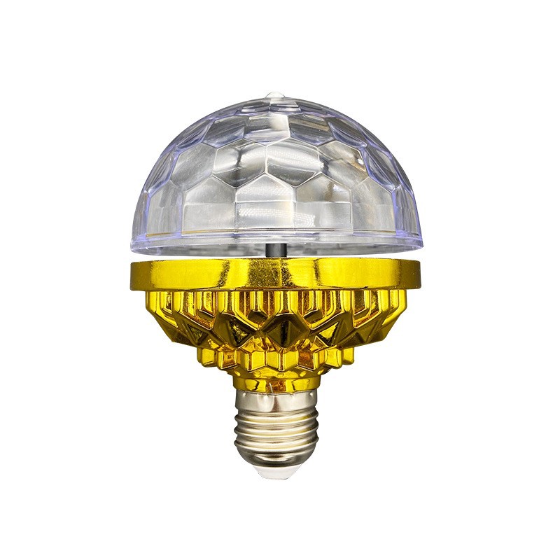 LED colorido BOLA MÁGICA bombilla E27 colorido KTV barra de oro BOLA MÁGICA luz de la etapa lámpara de luz giratoria luz intermitente láser
