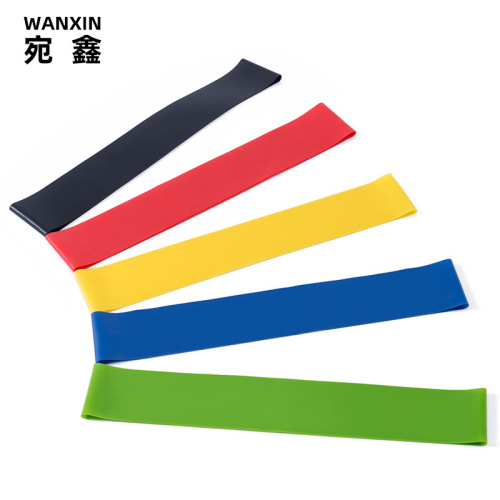 Amazon TPE yoga pull ring fitness body resistance band squat hip lift ring elastic ring five-piece set