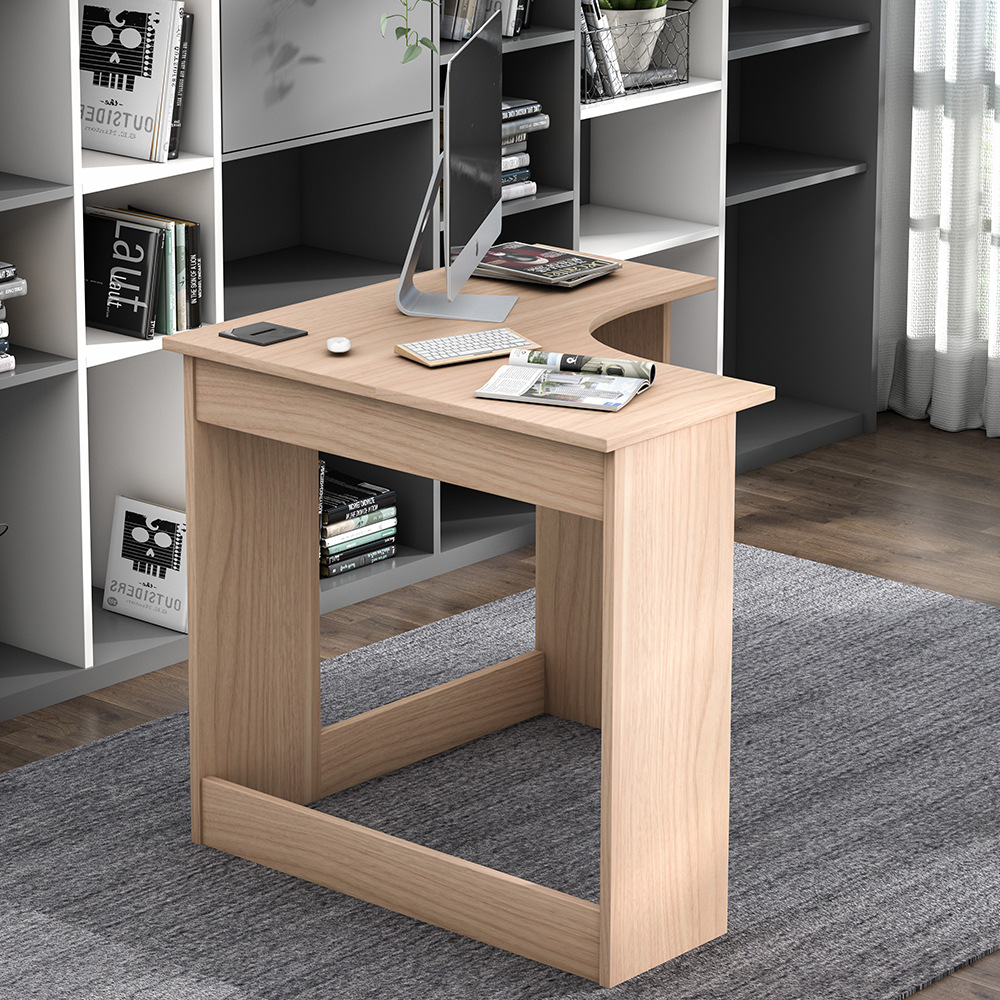 Escritorio esquinero para estudio, escritorio de escritura, escritorio de computadora para esquina de pared, escritorio simple para uso doméstico, escritorio esquinero para apartamento pequeño, mesa en forma de L.