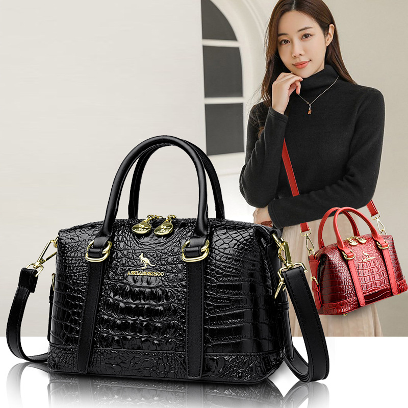 2025 New Summer Women's Bag, Fashionable Crocodile Pattern Commuter Handbag, Atmospheric Mother-In-Law Bag, Trendyy Versatile Shoulder Bag