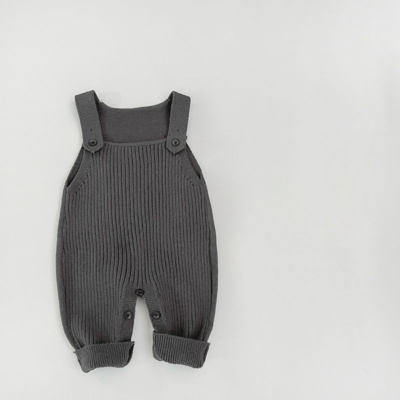 婴儿春秋季衣服新款男童针织背带裤秋装洋气女宝宝休闲连体裤百搭|undefined