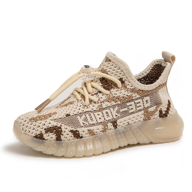 2024 nuevos zapatos de coco para niños de primavera y otoño, zapatos de malla transpirables para niños y niñas, zapatos casuales antideslizantes para correr para estudiantes