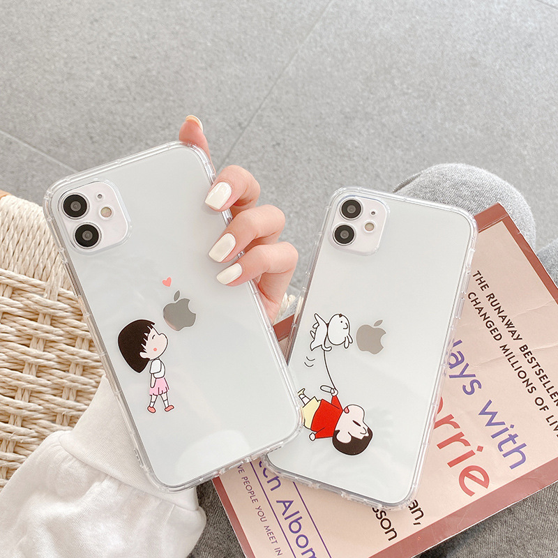 Nueva carcasa de teléfono móvil iPhone12 Apple 15PROMAX silicona para 14pro todo incluido 11 transparente 13 resistente a caídas