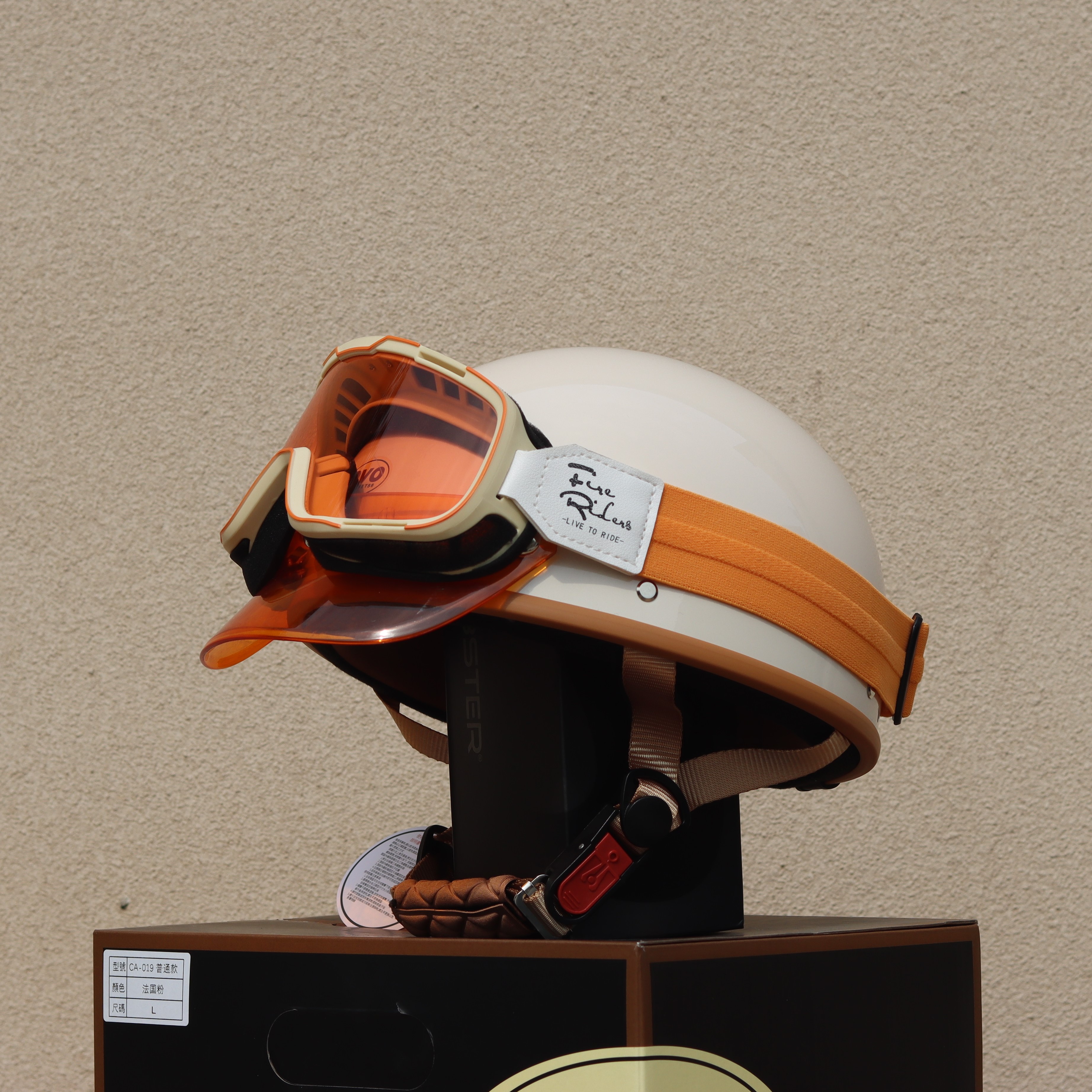 Taiwan Retro Half Helmet Motorcycle Electric Lightweight 3C Summer