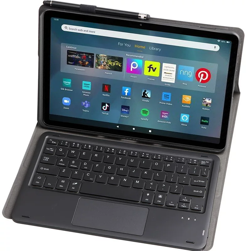 Совместимая клавиатура, защитный чехол, 2023 год, Amazon, 11 дюймов, Bluetooth