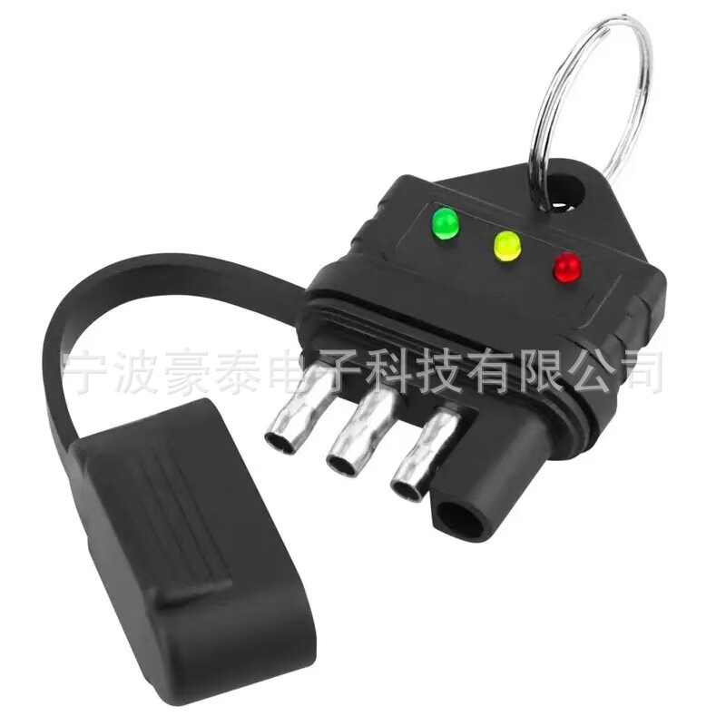 Trailer Light Tester 5-Pin Trailer Plug Adapter Series Circuit Led 5-Way Trailer Brake Light Tester