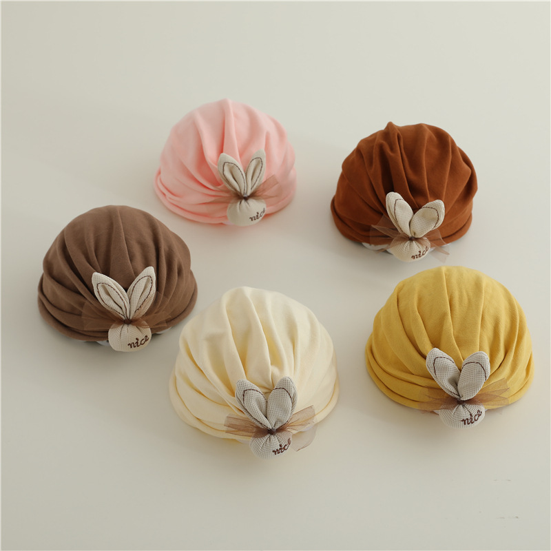 Sombreros para bebés primavera y otoño delgados bebés recién nacidos gorra de bebé gorra india para bebés recién nacidos puerta de protección de salina verano