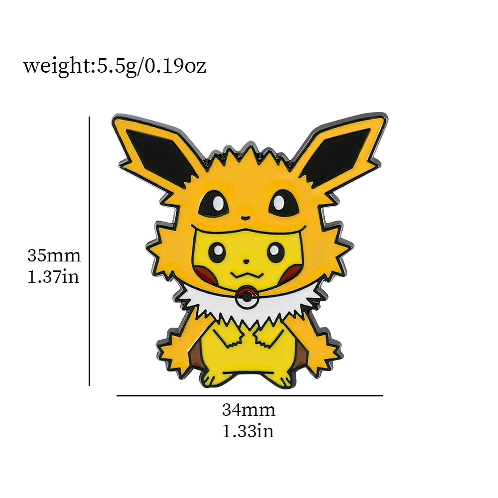 Милая креативная брошь Пикачу, Pokemon мультфильм аниме Pokémon окружение домашнее животное эльф аксессуары