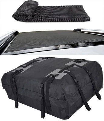 Car Roof Bag Car Roof box - white-600d-roof-bag-anti-slip-mat-12090cm