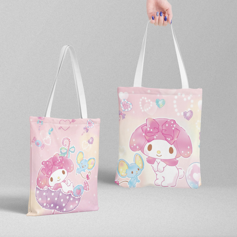 Bolsa de lona Sanli Gull pequeña fresca y simple estilo ins versión coreana hermosa bolsa de hombro bolsa de compras portátil al por mayor
