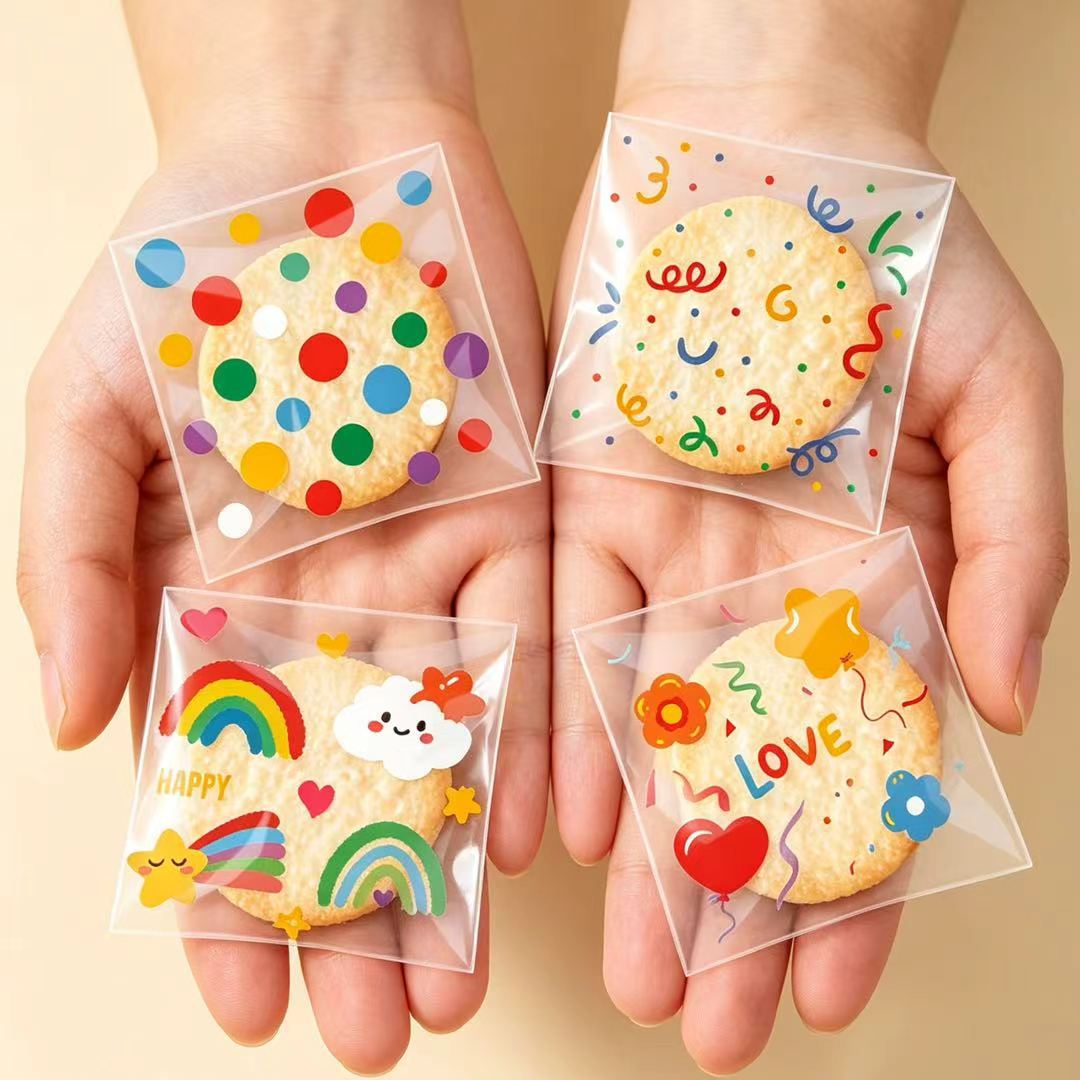 Bolsa Autoadhesiva de Embalaje para Cumpleaños, OPP, Autoadhesivo, para Galletas y Dulces