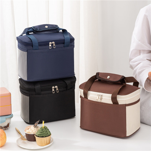 Insulation bag lunch box handbag lunch with rice aluminum foil thickened waterproof lunch box bag lunch for office workers and primary school students