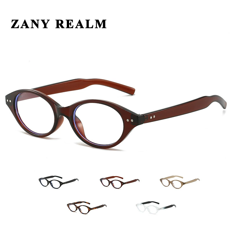 Oval Glasses Frame Retro Thin, Anti-Blue-Light Digital Decorative Frames — Multi Colors