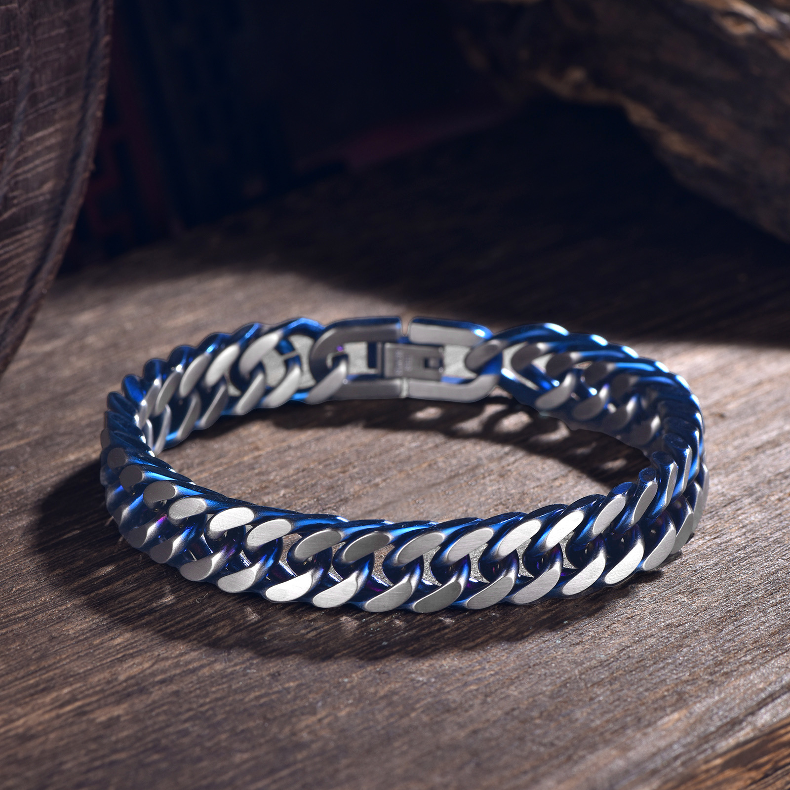 Men's Cuban Link Bracelet Stainless Steel Waterproof Jewellery_voghion.com