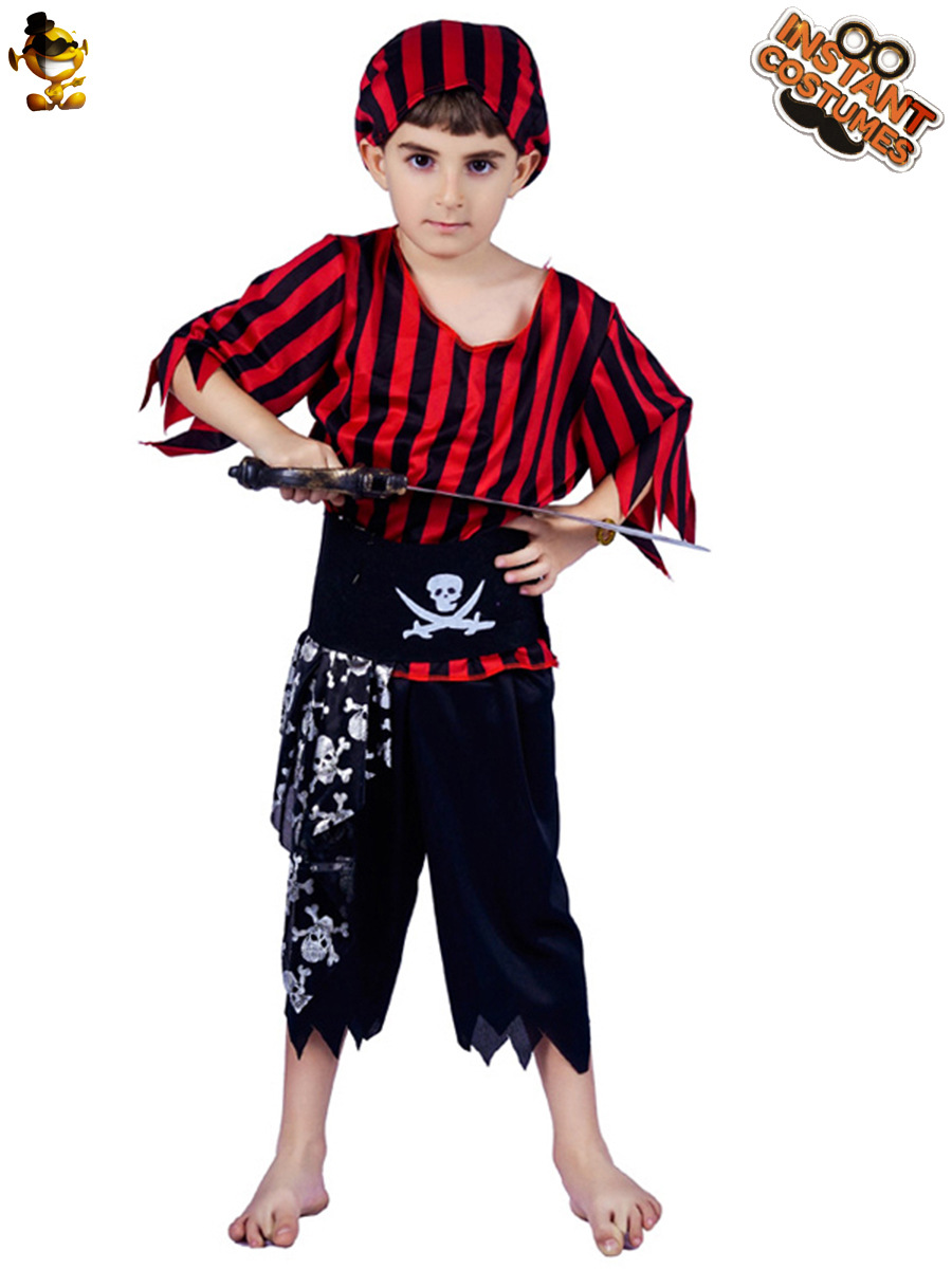 Traje de pirata masculino para niños de Halloween niño pirata juego de rol traje etapa rendimiento ropa distribución al por mayor
