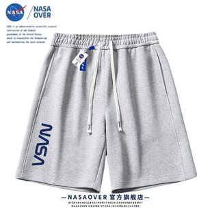 NASA Joint Shorts 2024 Summer New Casual Pants Couple Beach Loose Thin Trendy Brand American Men