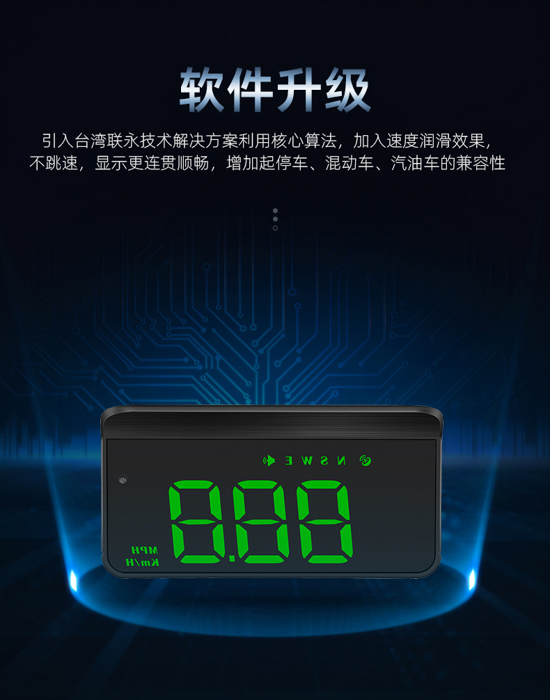 Cross-Border Hud Head-Up Display M1 Car Gps Speed Multi-Function Instrument Projector High-Definition Universal for Cars