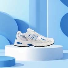 莆田鞋纯原 NB530白银灰银低帮透气百搭耐磨复古运动鞋减震跑步鞋