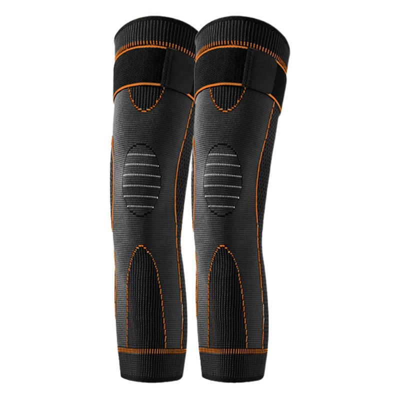 В наличии Удлиненный теплый протектор для колен Зимний ветрозащитный вязаный ремешок с Artemisia Холодостойкий протектор для ног на флисовой подкладке Старый протектор для холодных ног