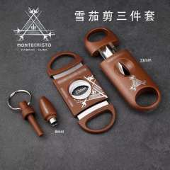 ステンレスのシガーカットのシンプルなシガーのタバコのはさみの携帯用シガーカットのセットのシガーの部品のツールの卸売り
