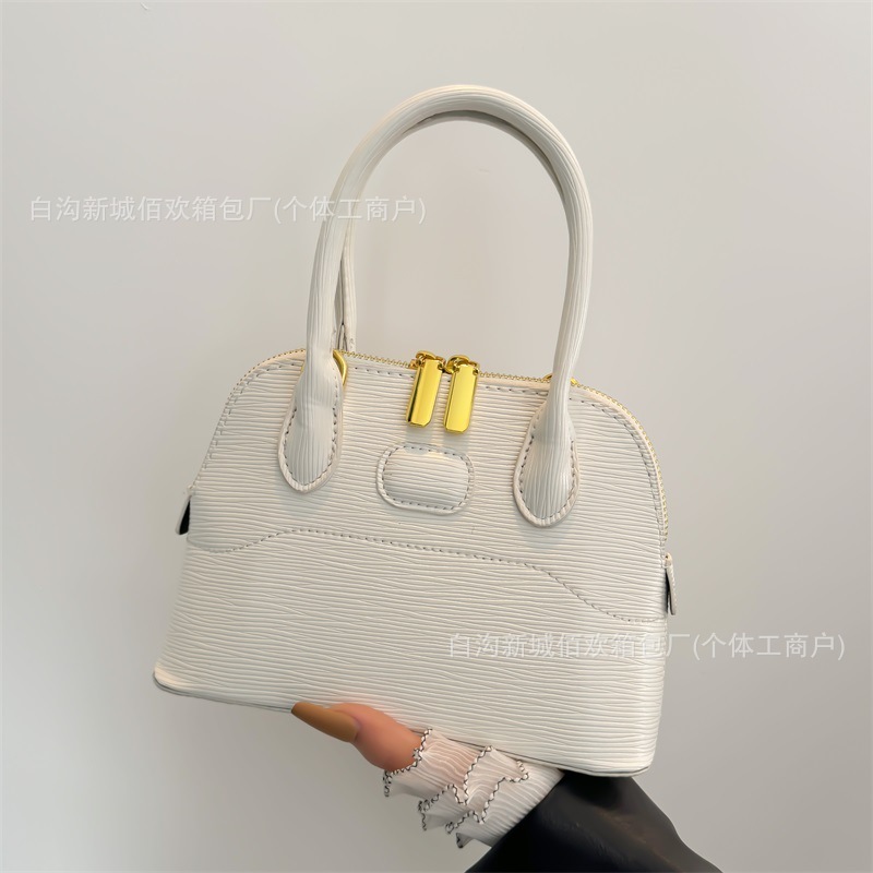 手提包女式2025新款跨境女士百搭单肩斜挎包小众红色婚包女包|undefined