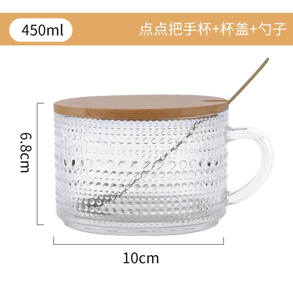 Point the handle with wooden cover and spoon