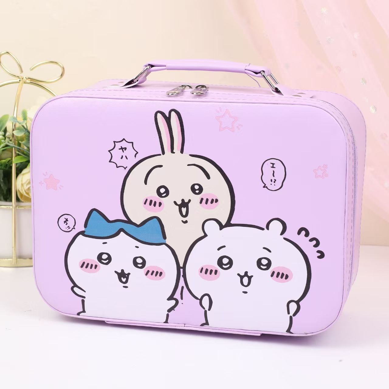 보라색 지니 카와 대형 거울