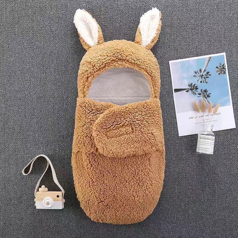 Bebé abraza bolsa de dormir otoño-invierno engrosado frío y cálido recién nacido paquete de salida - mes