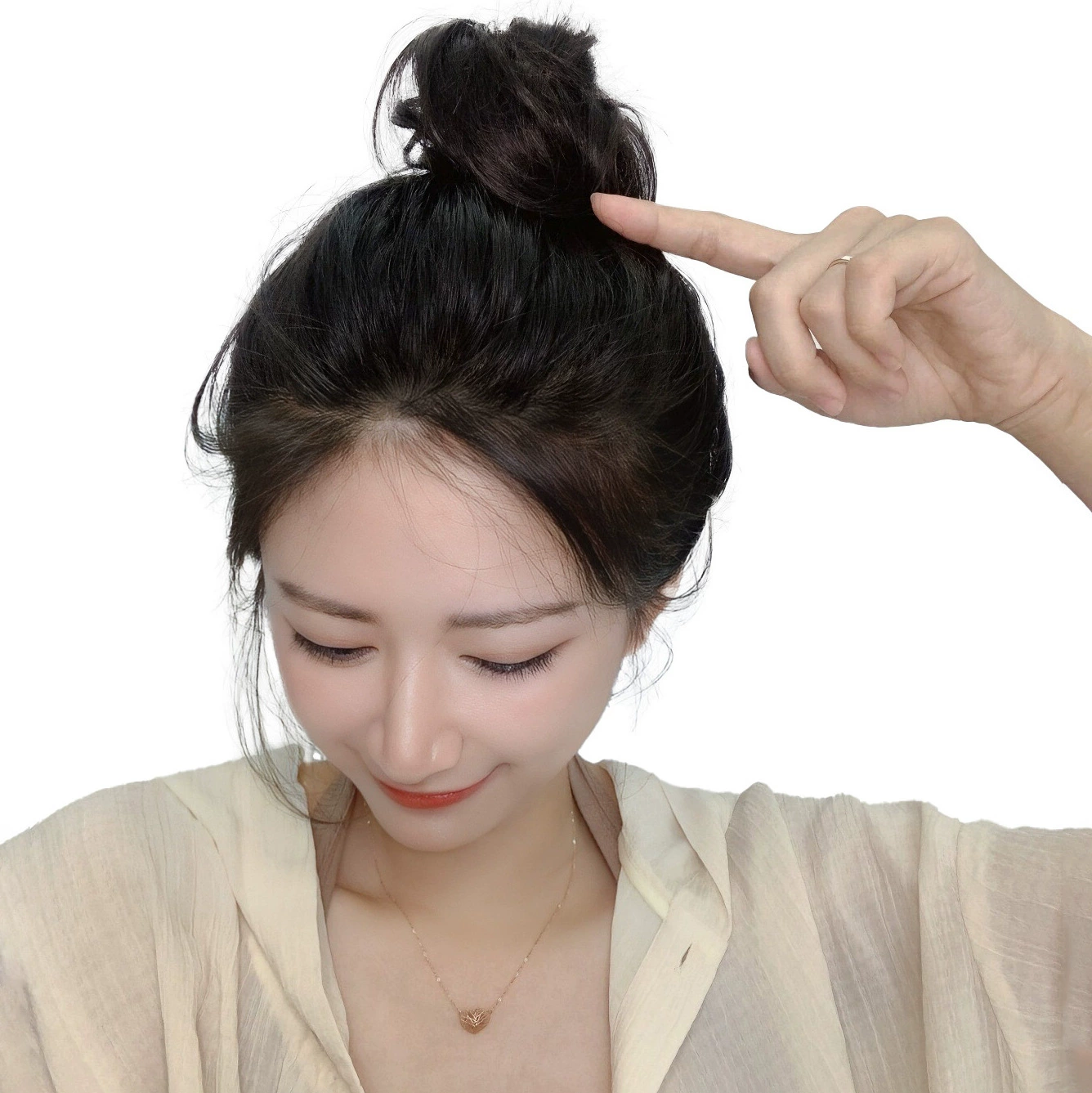 Оптовая продажа фрикадельки парик кольцо женские корейские парики кольцо для волос