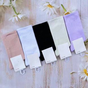 Trendy Style Hook Parallel Bar Pile Socks for All Seasons, Men's and Women's Combed Cotton Preppy Style Long Pile Socks