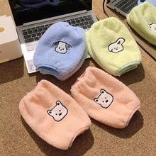 防脏防污办公室套袖手臂学生护袖秋冬季毛绒百搭可爱袖套上班耐脏