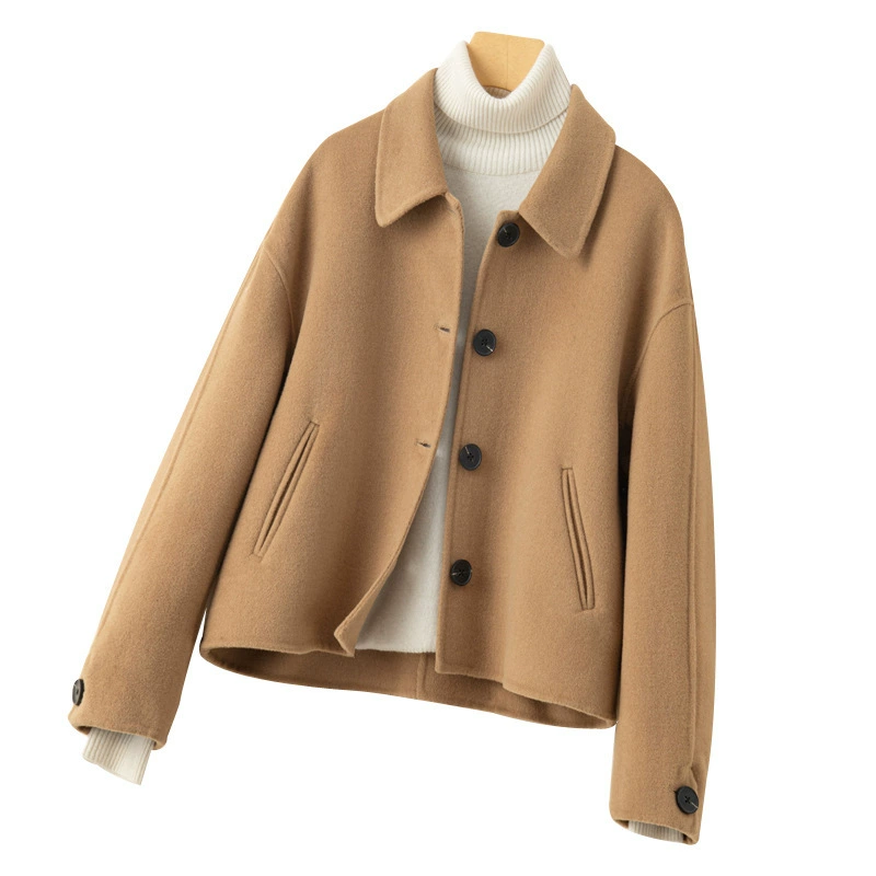 Демисезонная двусторонняя шерстяная短? Short wool coat длин? It's 