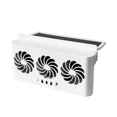 Odor Removal Electric Fan, Digər kiçik elektrik cihazlar - 818-yunduo-exhaust-fan-white-solar-usb-charging