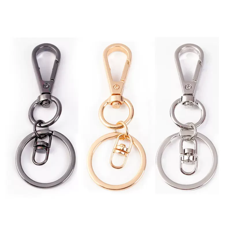 新款金属龙虾扣diy包包挂件钥匙圈八字扣汽车钥匙扣饰品配件材料