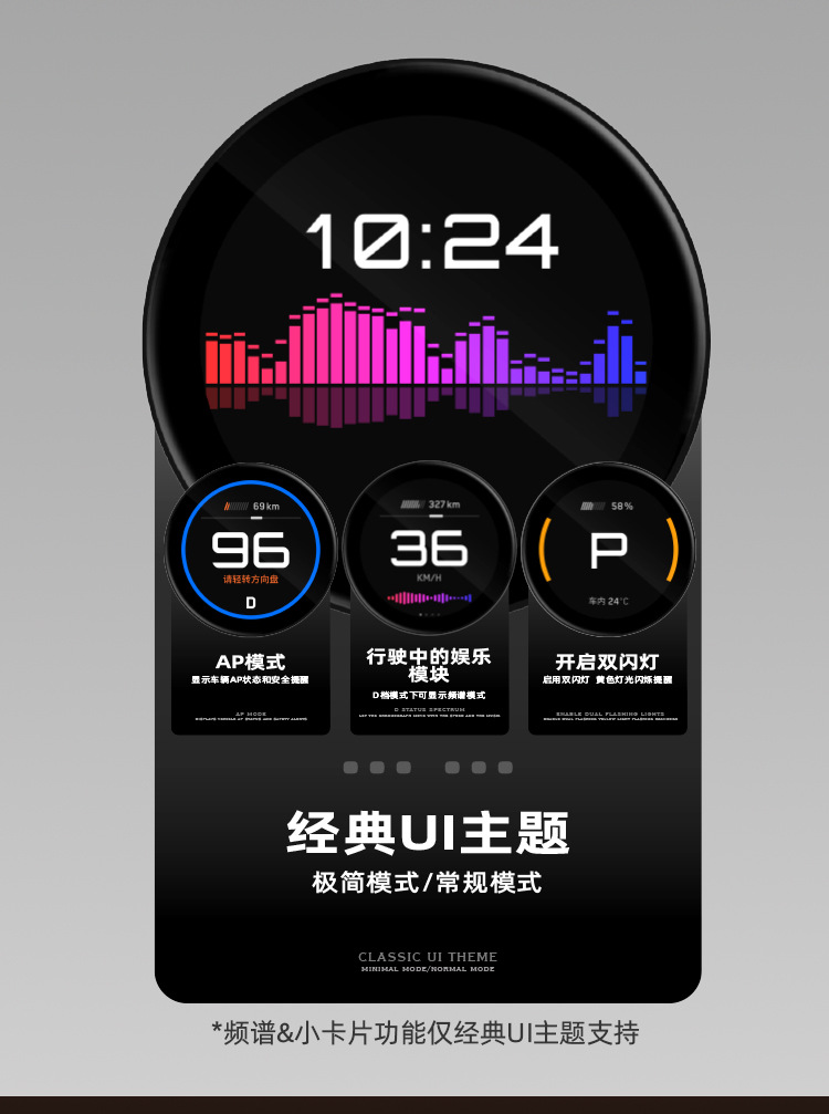 Tita Car Air Code Meter Wireless Magnetic Suction Type Is Suitable for Tesla's New Version Car Dashboard Display