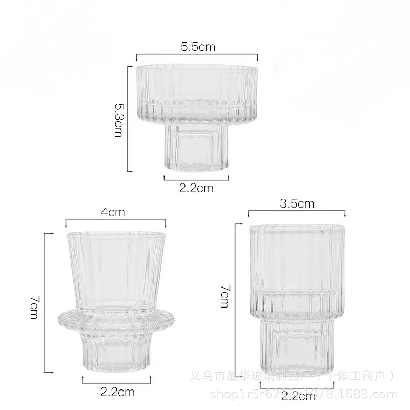 Candelaria vertical de doble propósito, candelabros de doble cabeza, candelabros de tres piezas, candelabros de soja, taza de velas de Amazon.