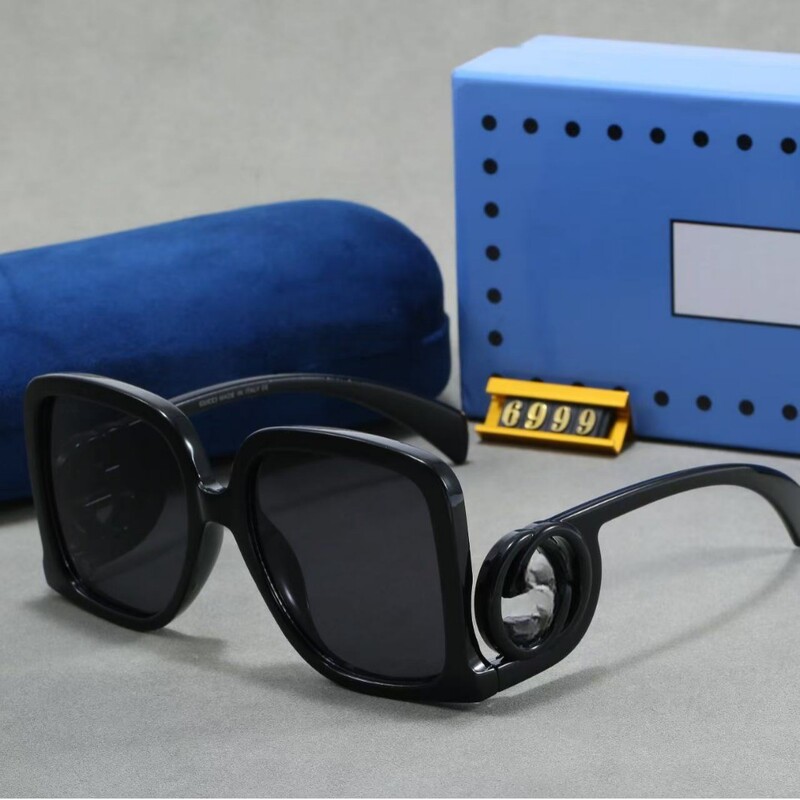 New cross-border model G-brand square-frame sunglasses, same style as Ni Ni's, large-frame retro versatile trendy UV protection sunglasses New cross-border model G-brand square-frame sunglasses, same style as Ni Ni's, large-frame retro versatile trendy UV protection sunglasses