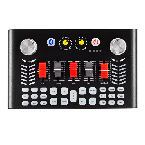 Sound card kit: All-in-one live streaming equipment—voice changer, microphone, mobile phone, and the ultimate karaoke tool for everyone, compatible with PCs.