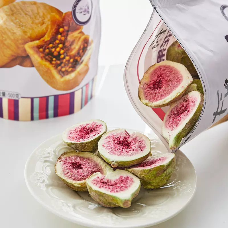 厂家批发冻干无花果干水果干  125g袋装休闲小零食即食水果脆