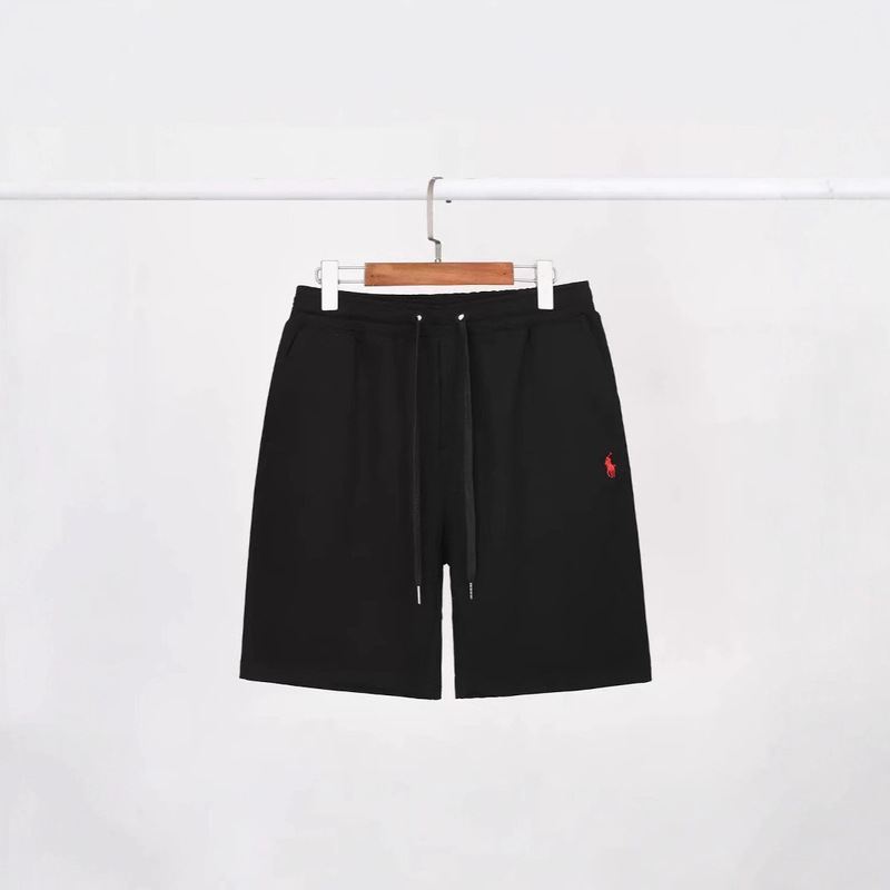 Light Luxury Rl Unisex Pure Cotton Shorts Embroidered Pony Five-Point Shorts Summer Loose Fashion Sports Casual Breathable